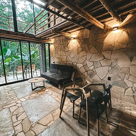 Cabana De Bambu En La Selva Palenque Exteriör bild